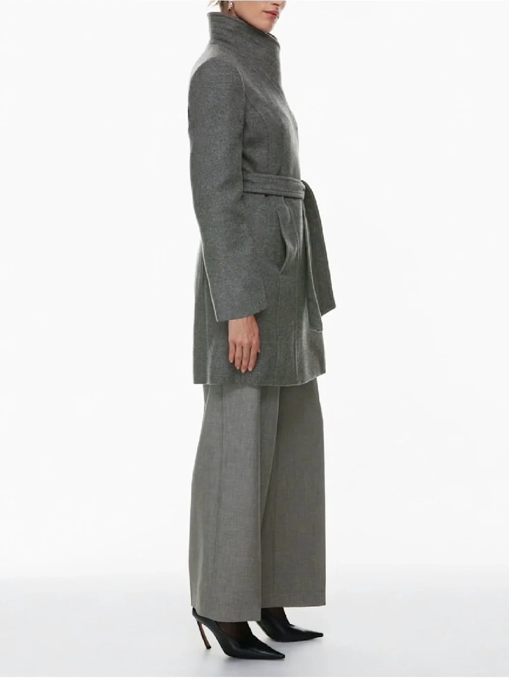 [Brand New] Aritzia Babaton Connor Coat in Light Gray - Picture 5 of 14